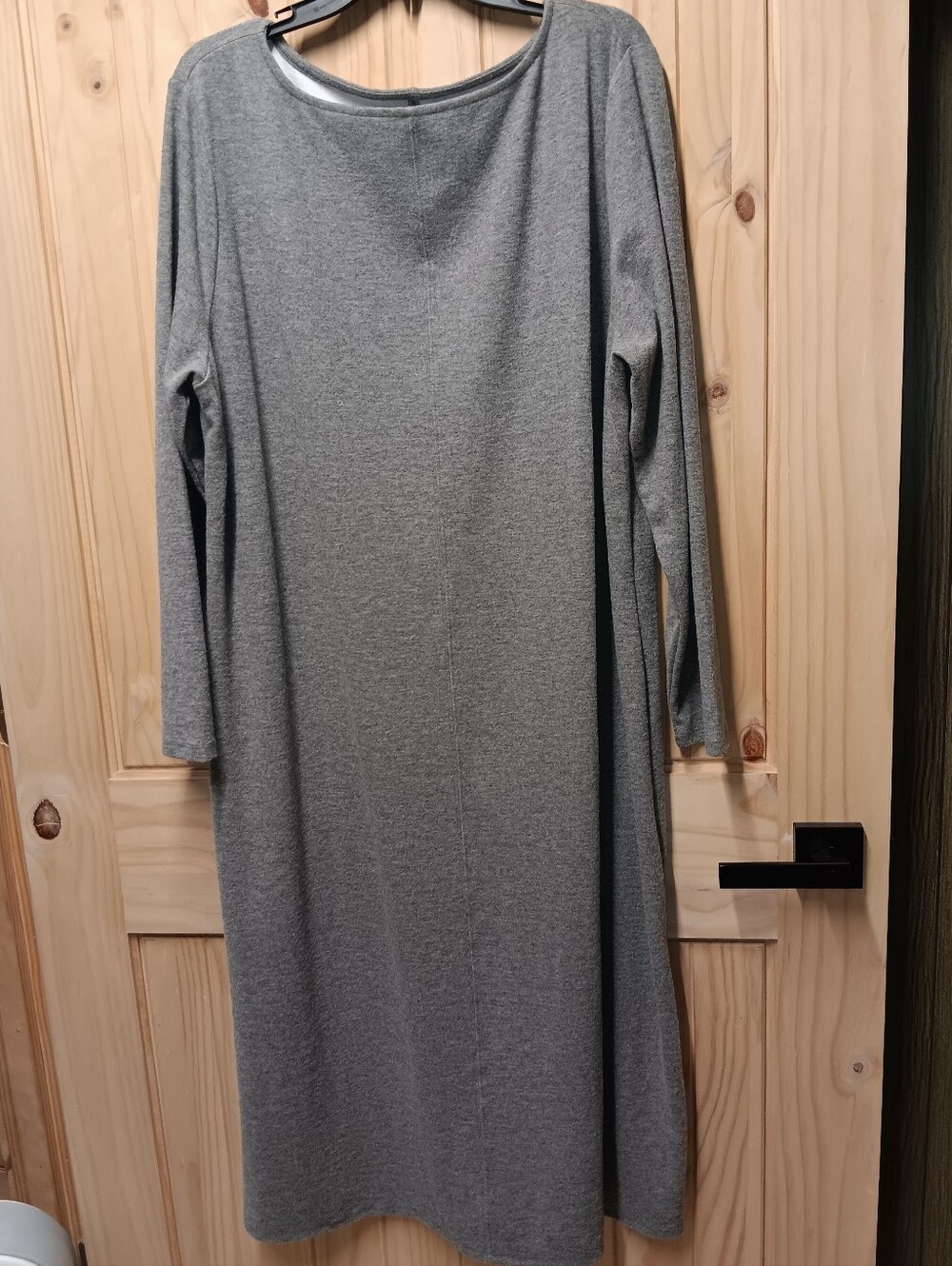 a new day Heather Gray Long-Sleeve Maxi Dress NWT